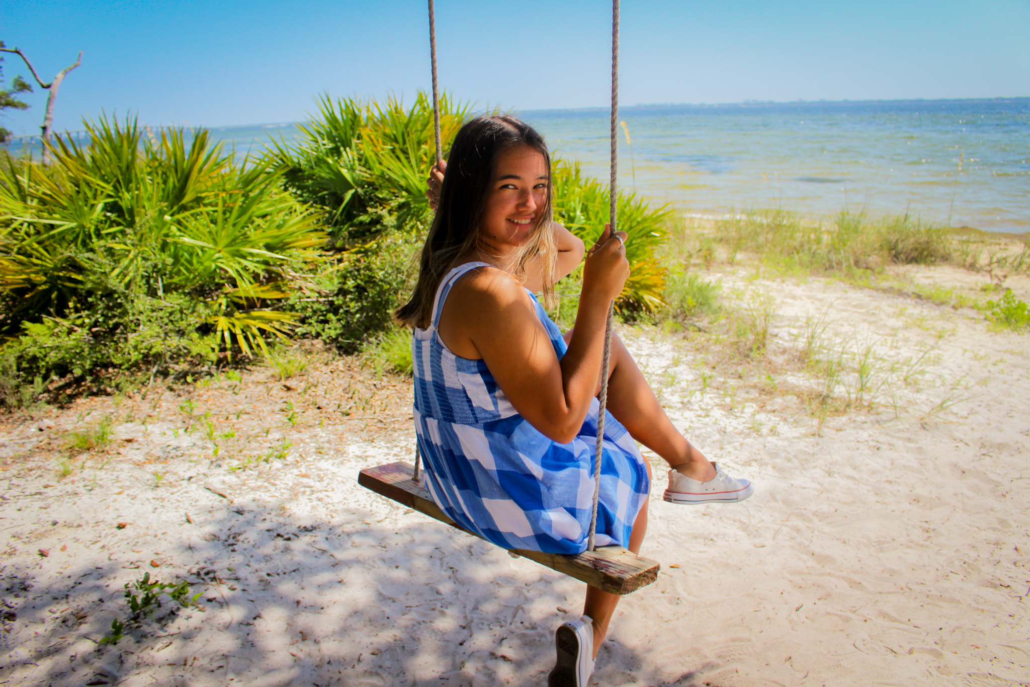 Alia on the swing