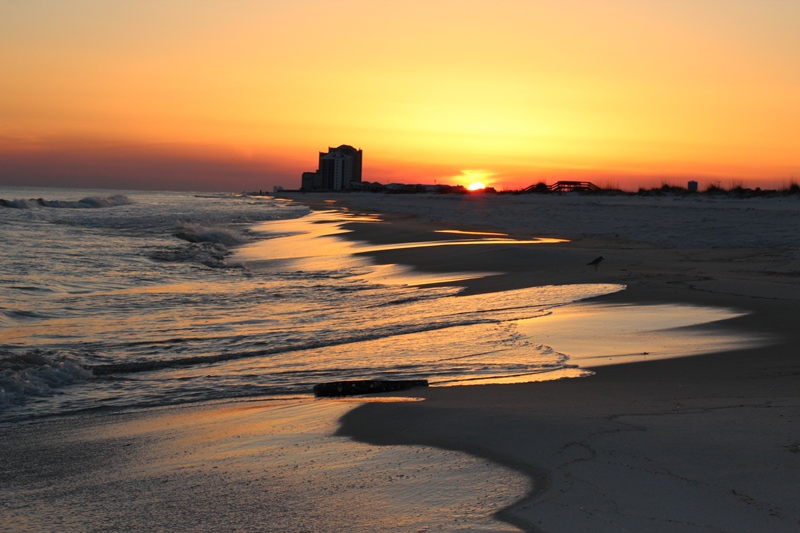 A lovely beach sunset