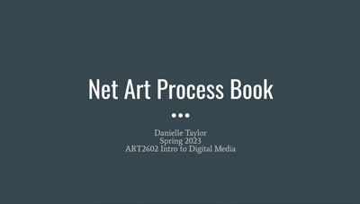 Process Book Title Page