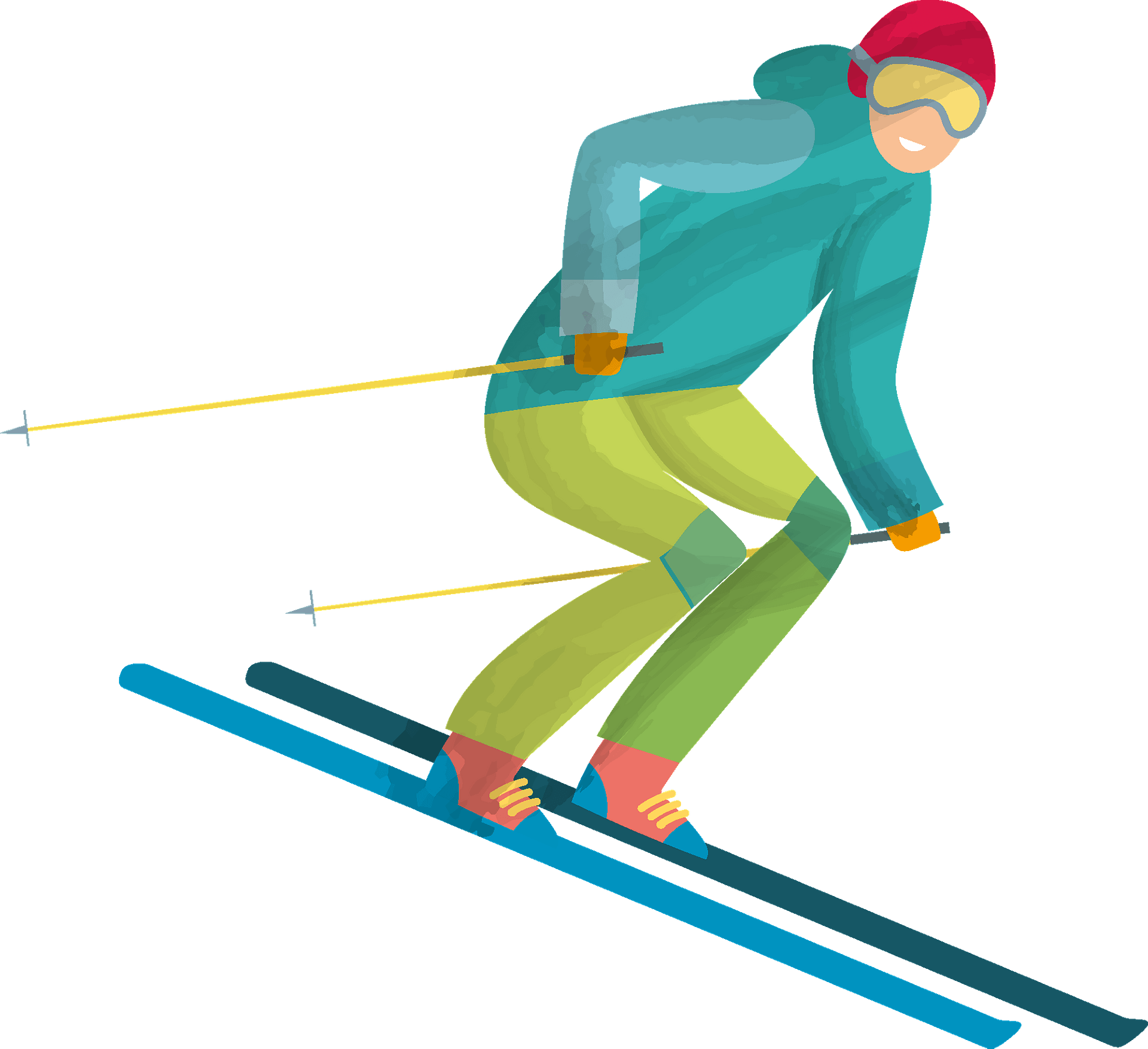 skiing clip art